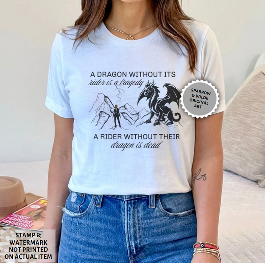 A Dragon Without Its Rider | Empyrean T-Shirt