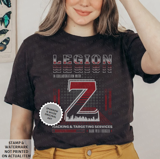 Legion & Z - Front | Haunting Adeline T-Shirt | Officially Licensed