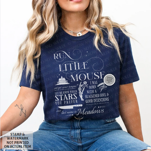 Run Little Mouse | Haunting Adeline T-Shirt | Officially Licensed