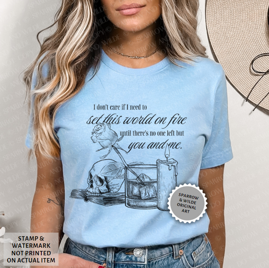 Set This World on Fire | Haunting Adeline T-Shirt | Officially Licensed