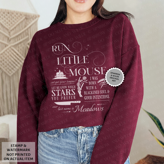Run Little Mouse | Haunting Adeline Sweatshirt | Officially Licensed