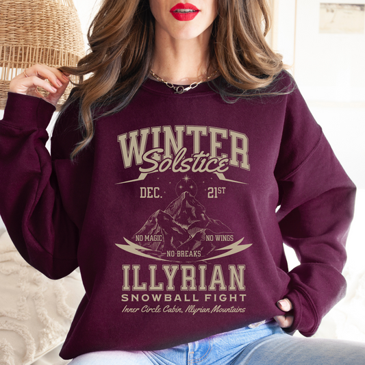 Illyrian Snowball Fight | ACOTAR Sweatshirt