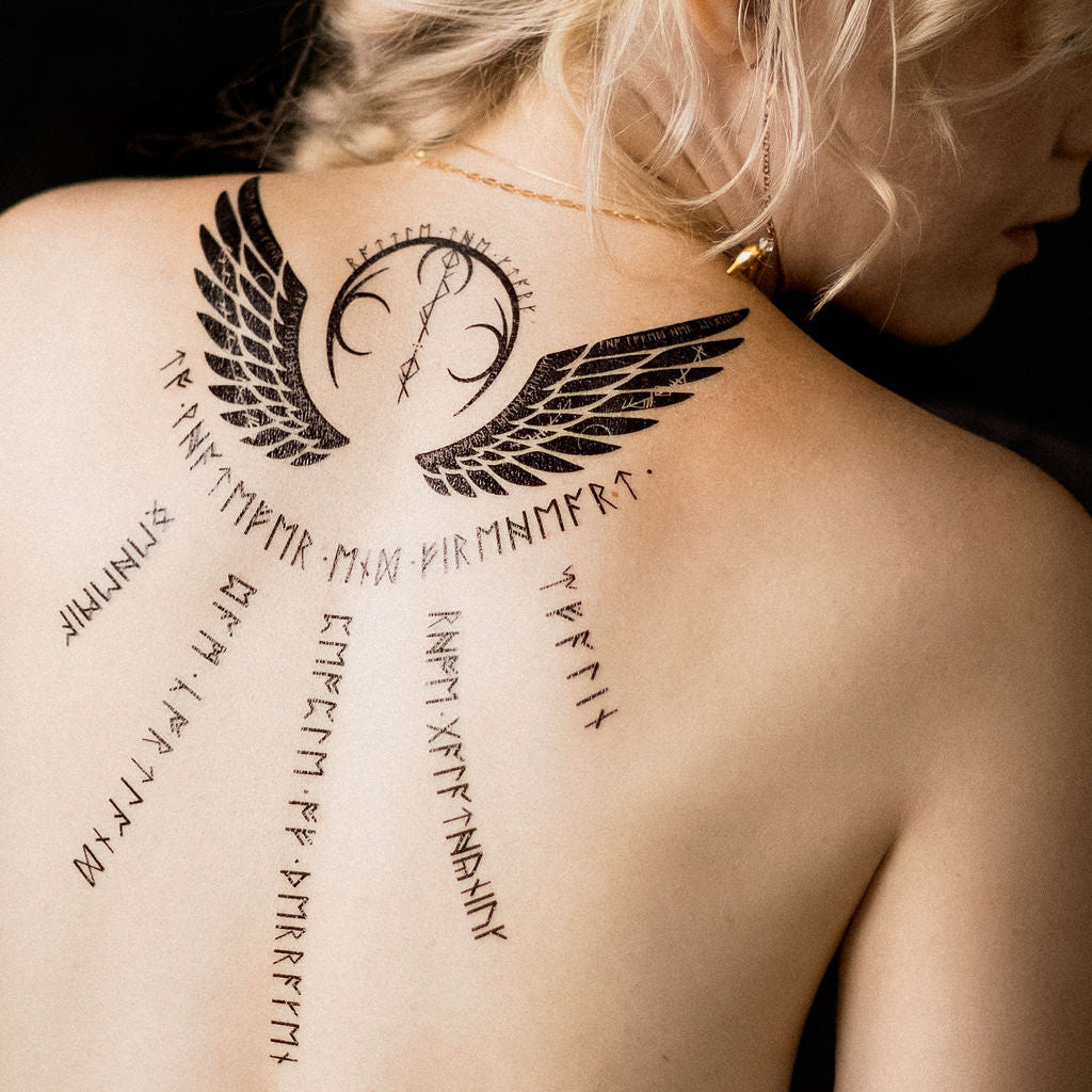 Throne of Glass Temporary Tattoo | Aelin Back