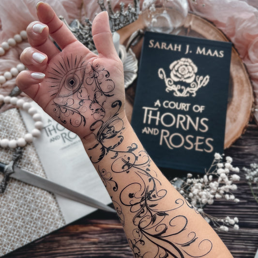 ACOTAR Temporary Tattoos | Feyre Arm & Back