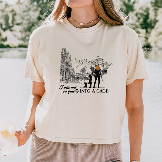 Into a Cage | Shield of Sparrows Crop Top