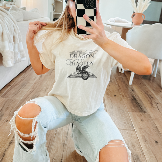 A Reader Without Their Dragon | Empyrean Crop Top