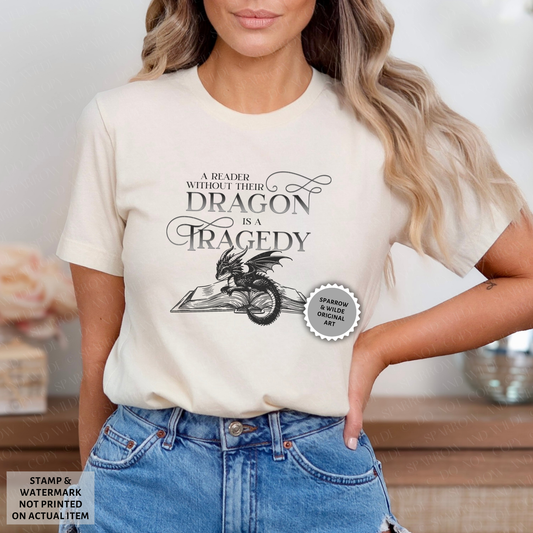 A Reader Without Their Dragon | Empyrean T-Shirt