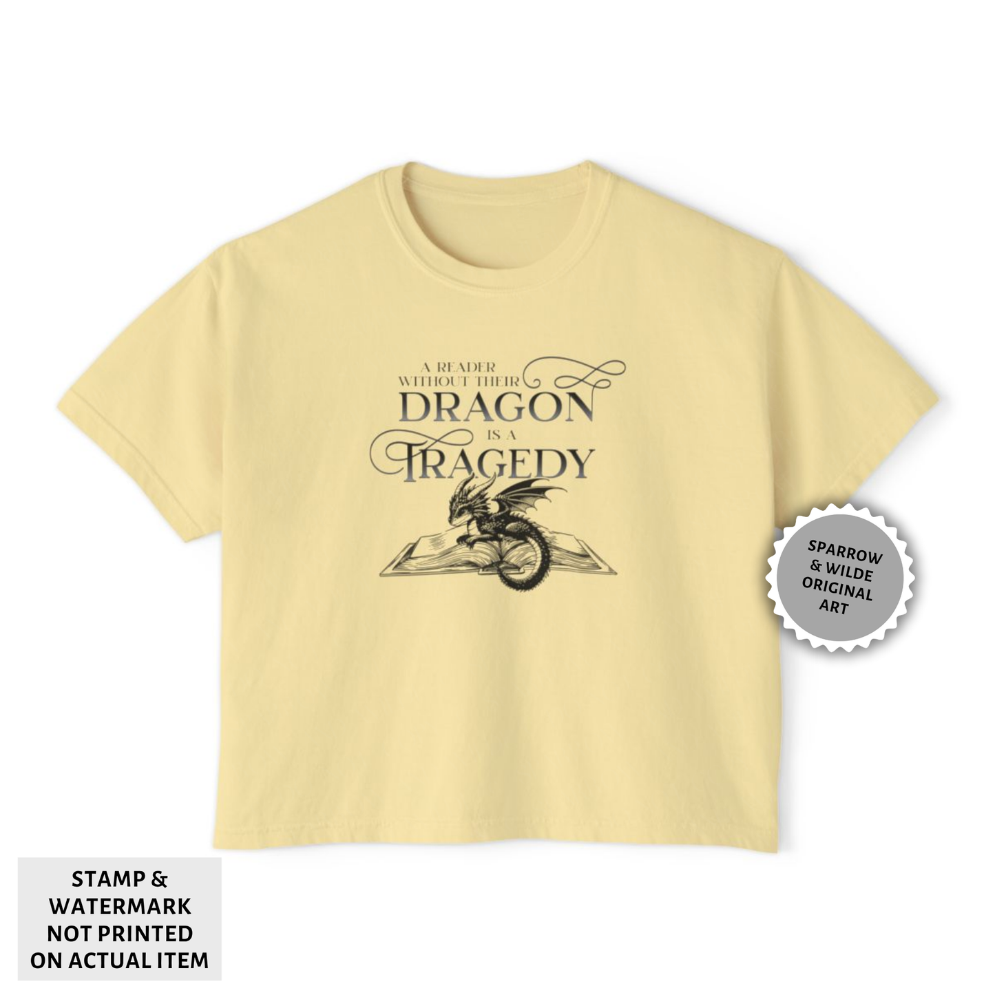 A Reader Without Their Dragon | Empyrean Crop Top