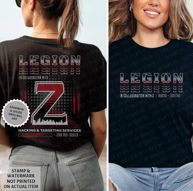 Legion & Z - Back | Haunting Adeline T-Shirt