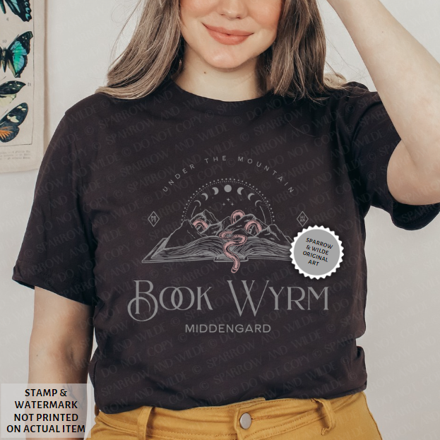 Middengard Book Wyrm | ACOTAR T-Shirt