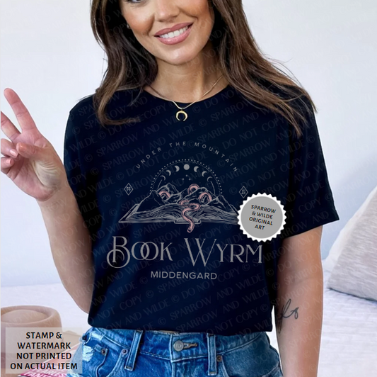 Middengard Book Wyrm | ACOTAR T-Shirt