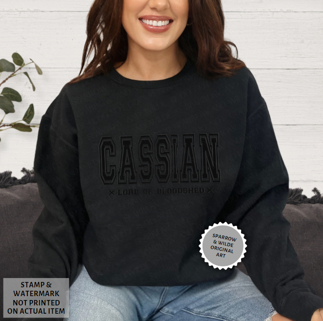 Cassian | ACOTAR Embroidered Sweatshirt