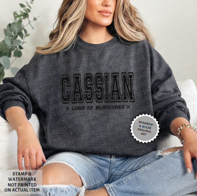 Cassian | ACOTAR Embroidered Sweatshirt