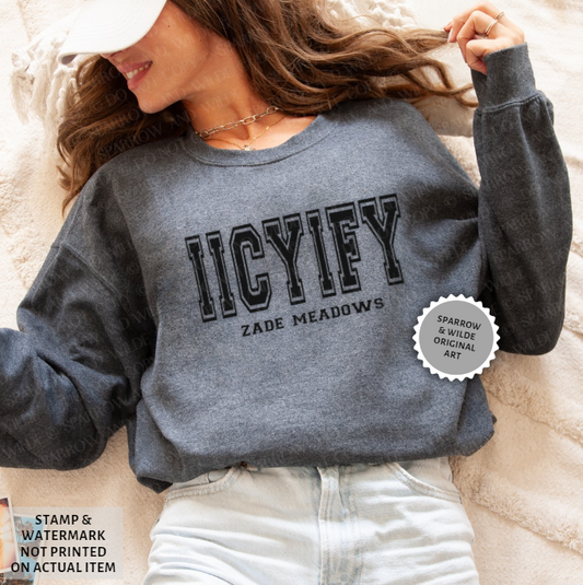 IICYIFY | Haunting Adeline Embroidered Sweatshirt