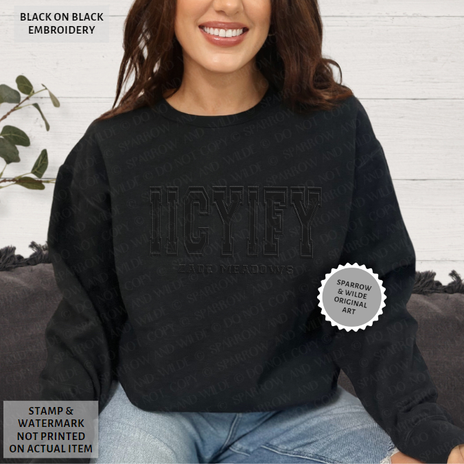 IICYIFY | Haunting Adeline Embroidered Sweatshirt