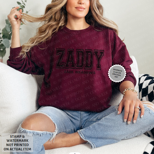 Zaddy | Haunting Adeline Embroidered Sweatshirt