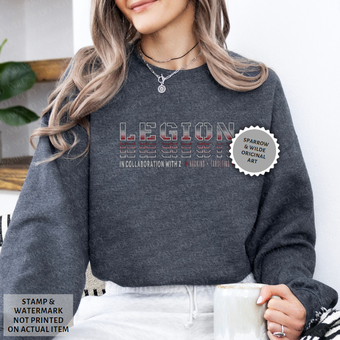 Legion & Z - Back | Haunting Adeline Sweatshirt