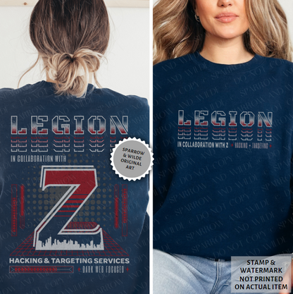 Legion & Z - Back | Haunting Adeline Sweatshirt