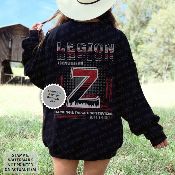 Legion & Z - Back | Haunting Adeline Sweatshirt