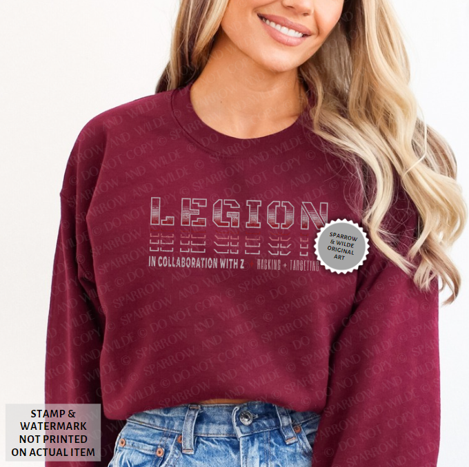 Legion & Z - Back | Haunting Adeline Sweatshirt