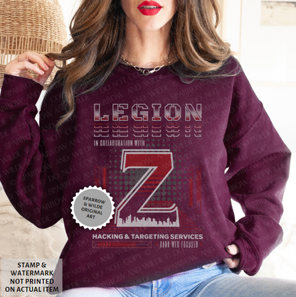 Legion & Z - Front | Haunting Adeline Sweatshirt