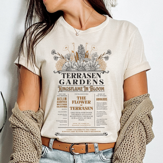 Terrasen Gardens | Throne of Glass T-Shirt