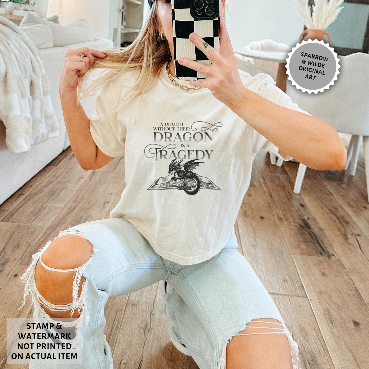 A Reader Without Their Dragon | Empyrean Crop Top