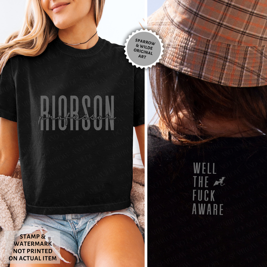 Well the Fuck Aware - Riorson | Empyrean Crop Top
