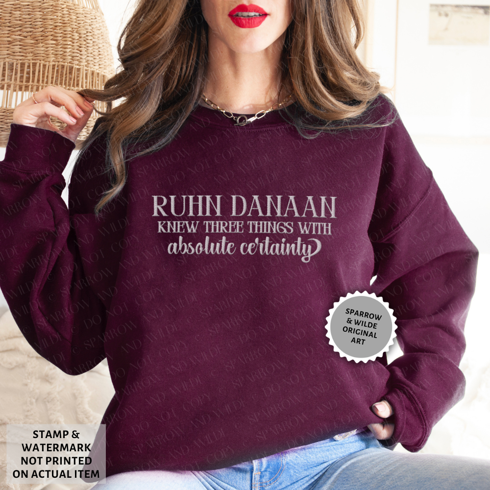 Ruhn Danaan | Crescent City Embroidered Sweatshirt