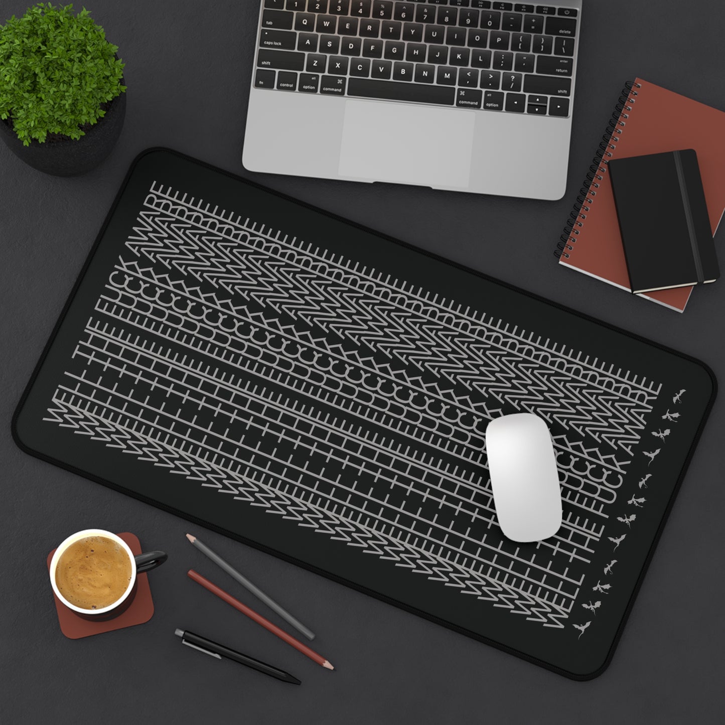 Well the Fuck Aware Desk Mat | Fourth Wing
