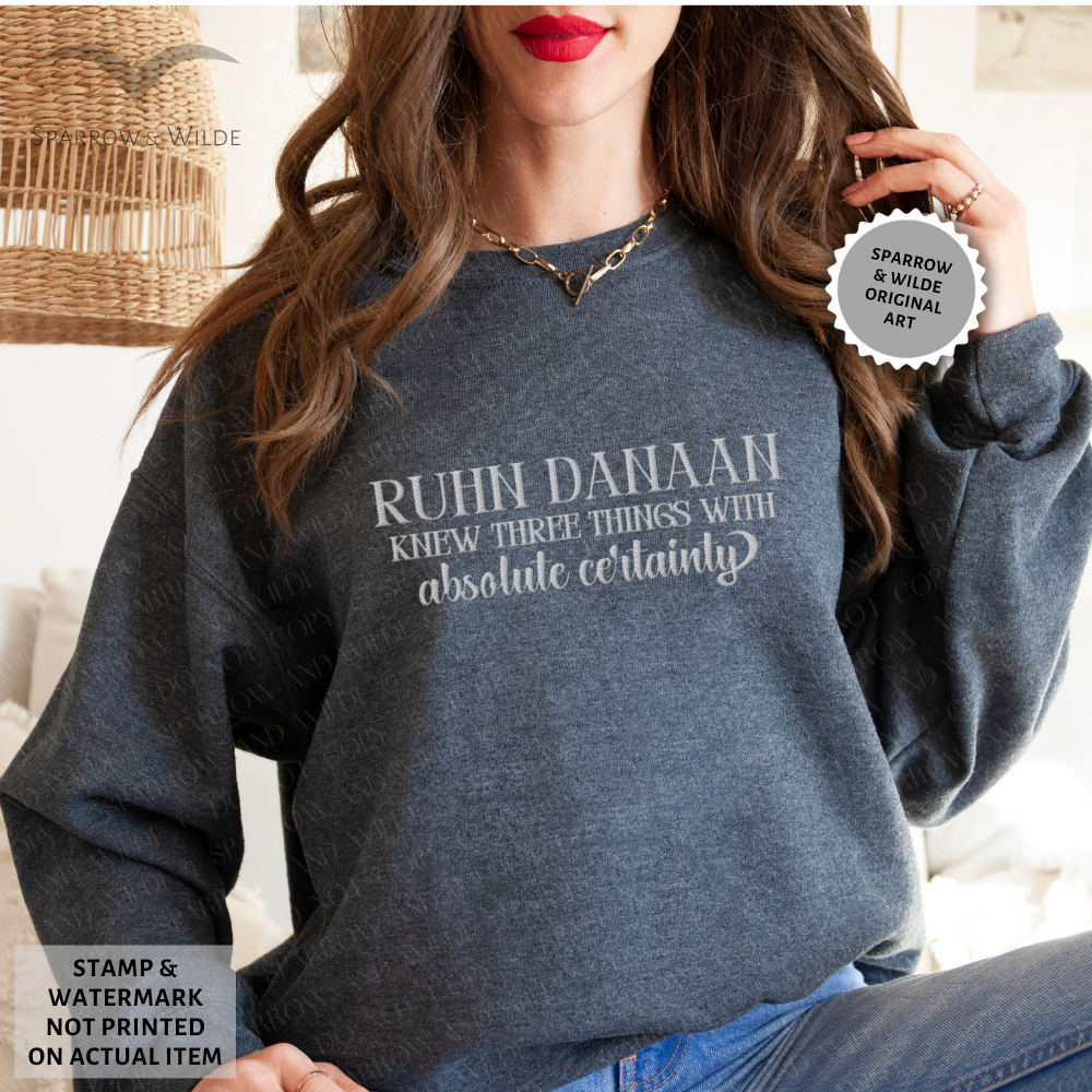 Ruhn Danaan | Crescent City Embroidered Sweatshirt