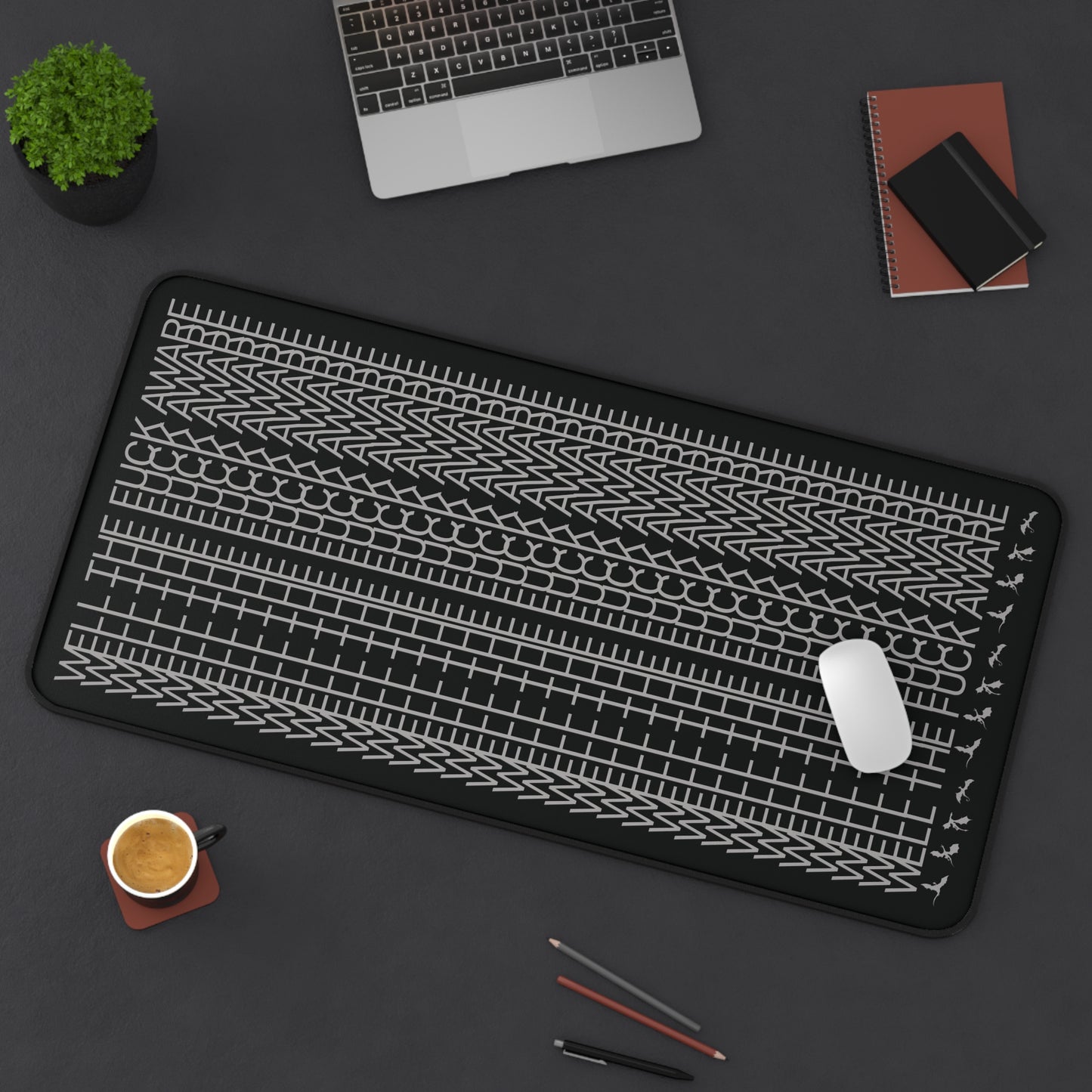 Well the Fuck Aware Desk Mat | Fourth Wing