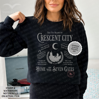 Six Heads & Seven Gates | Crescent City Sweatshirt