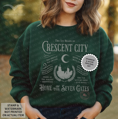 Six Heads & Seven Gates | Crescent City Sweatshirt