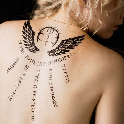 Throne of Glass Temporary Tattoo | Aelin Back