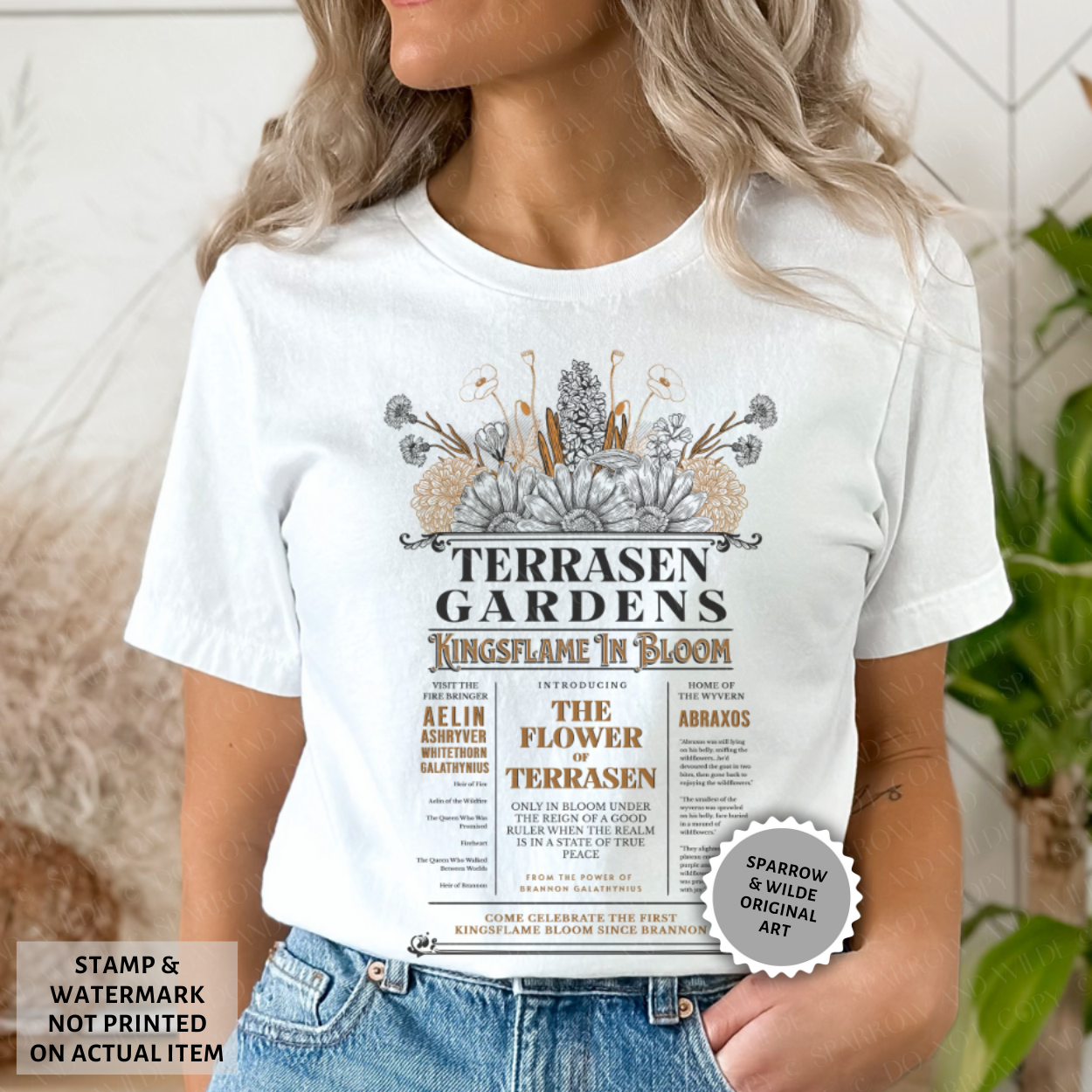 Terrasen Gardens | Throne of Glass T-Shirt