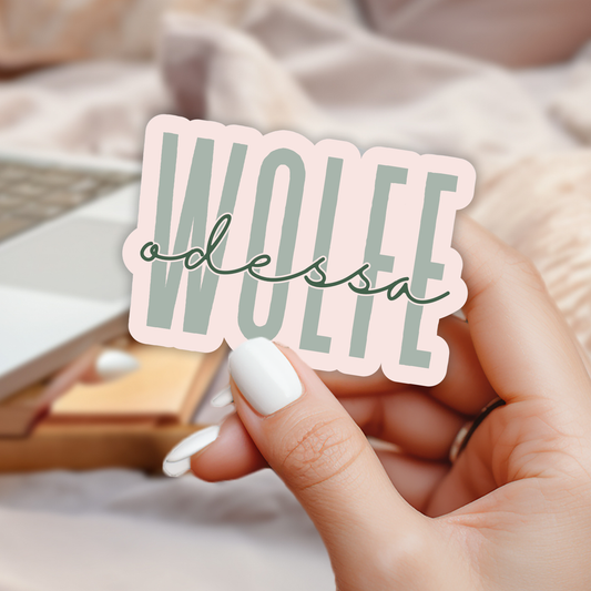 Odessa Wolfe | Shield of Sparrows Sticker