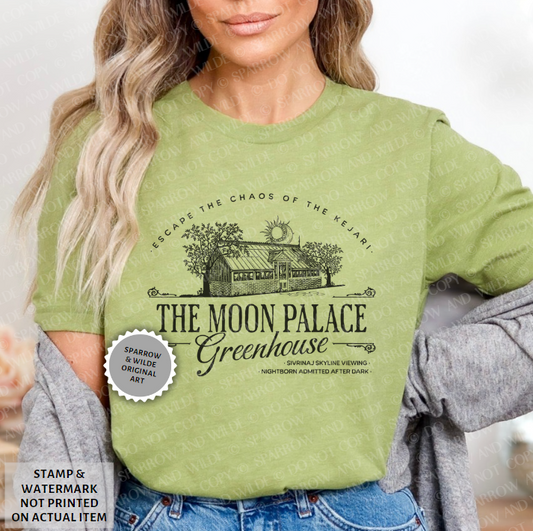 Moon Palace Greenhouse | Crowns of Nyaxia T-Shirt