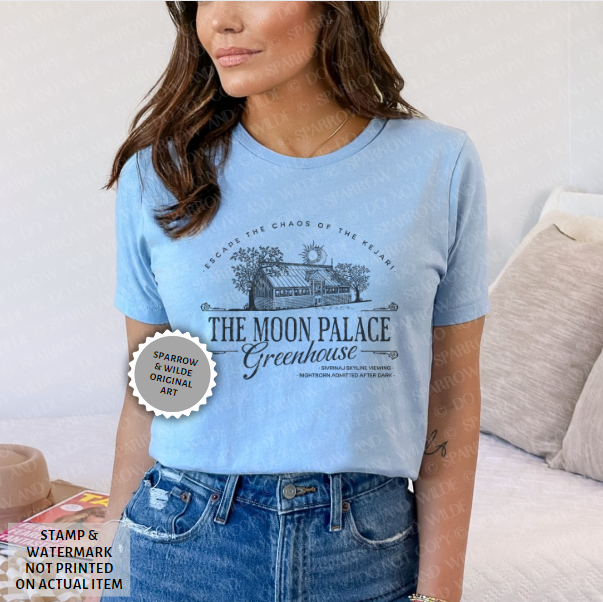 Moon Palace Greenhouse | Crowns of Nyaxia T-Shirt