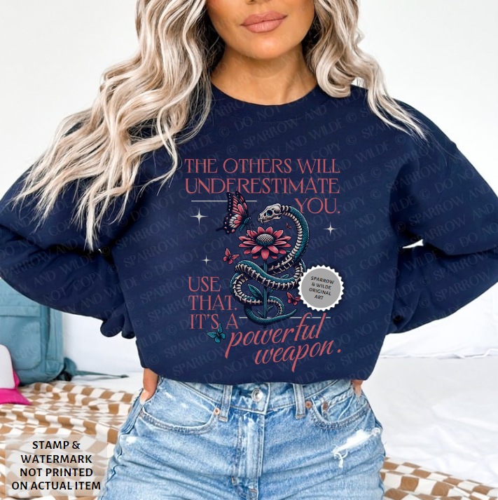 The Serpent & The Flower | Crowns of Nyaxia Sweatshirt