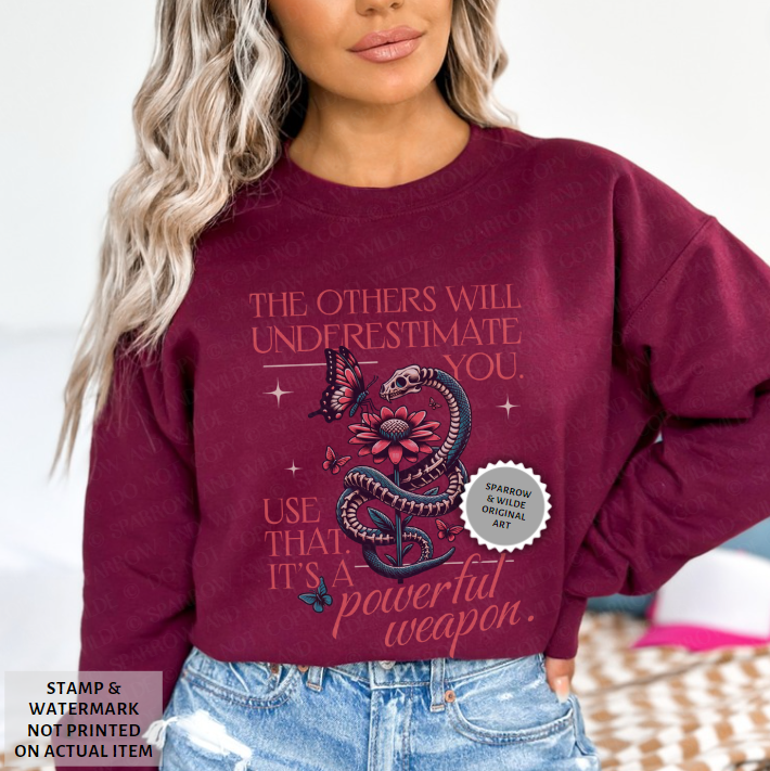 The Serpent & The Flower | Crowns of Nyaxia Sweatshirt