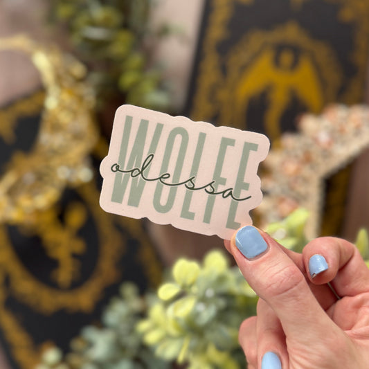 Odessa Wolfe | Shield of Sparrows Sticker