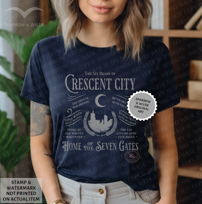 Six Heads & Seven Gates | Crescent City T-Shirt