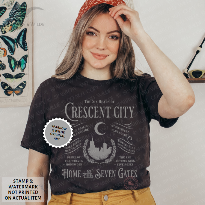 Six Heads & Seven Gates | Crescent City T-Shirt