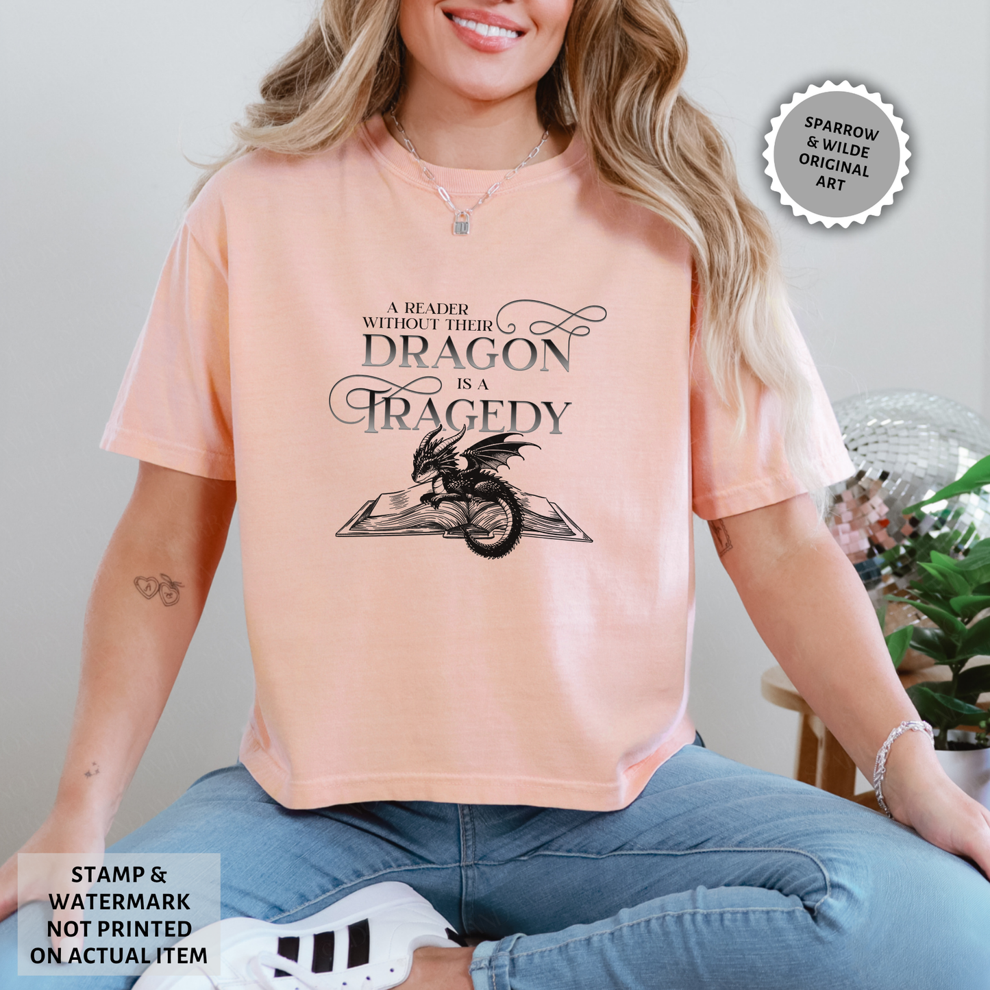 A Reader Without Their Dragon | Empyrean Crop Top