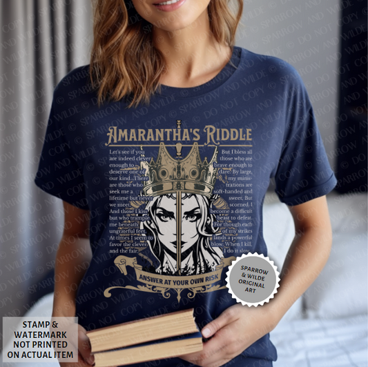 Amarantha's Riddle | ACOTAR T-Shirt