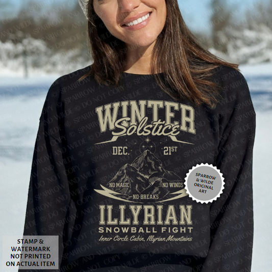 Illyrian Snowball Fight | ACOTAR Sweatshirt