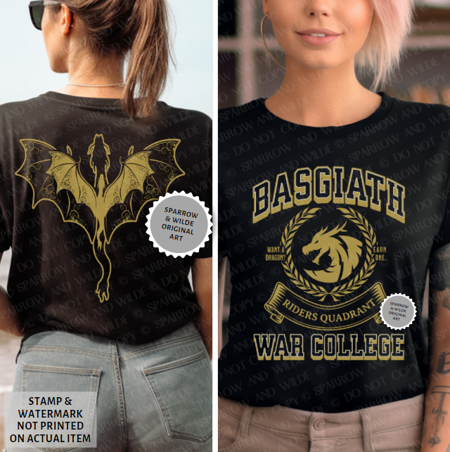 Basgiath - Back | Fourth Wing T-Shirt