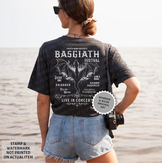 Basgiath Festival - Back | Fourth Wing T-Shirt