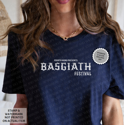 Basgiath Festival - Back | Fourth Wing T-Shirt